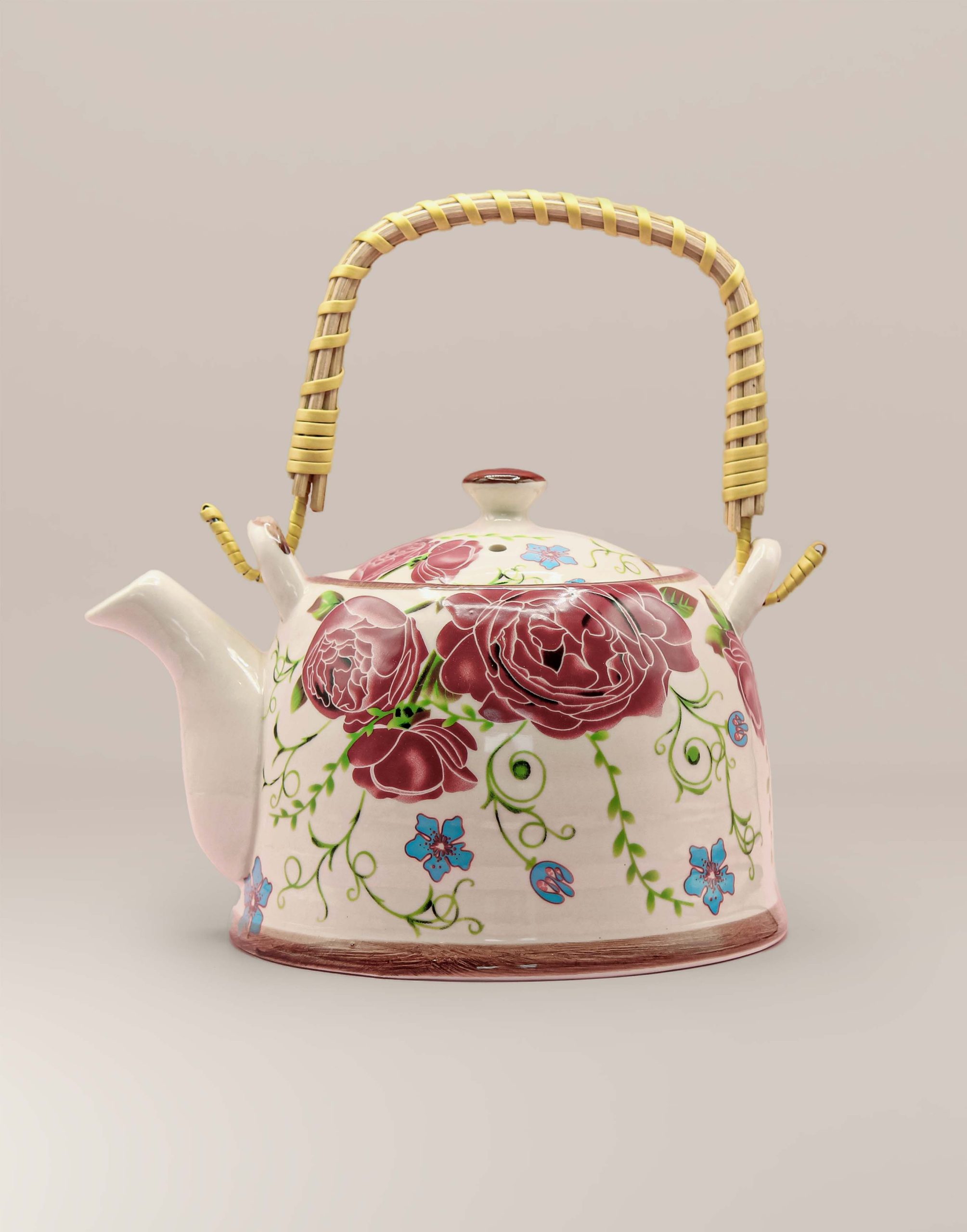 Théière – Bouquet écarlate