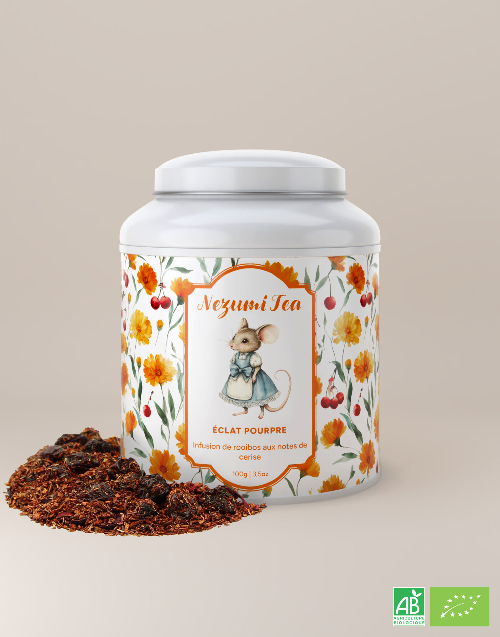 Éclat Pourpre – Infusion rooibos cerise